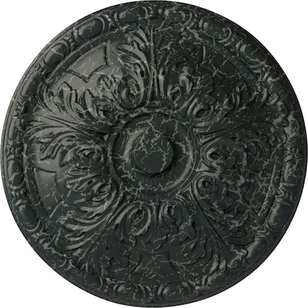 Ekena Millwork Granada Ceiling Medallion (Fits Canopies up to 4 1/4"), 15 3/4"OD x 5/8"P, Painted Turtle Crackle CM16GAPTC